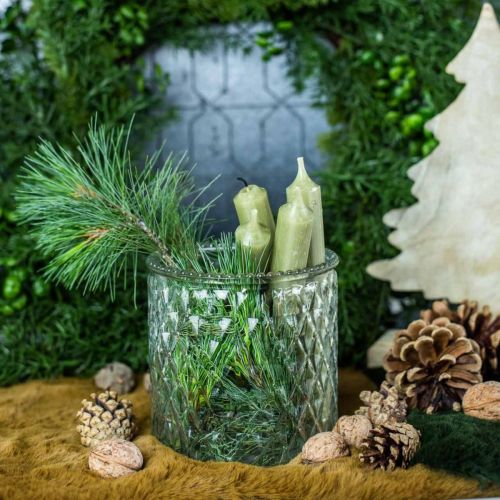 Floristik24 Dekoracyjna szklana latarnia Ø12cm W12,5cm