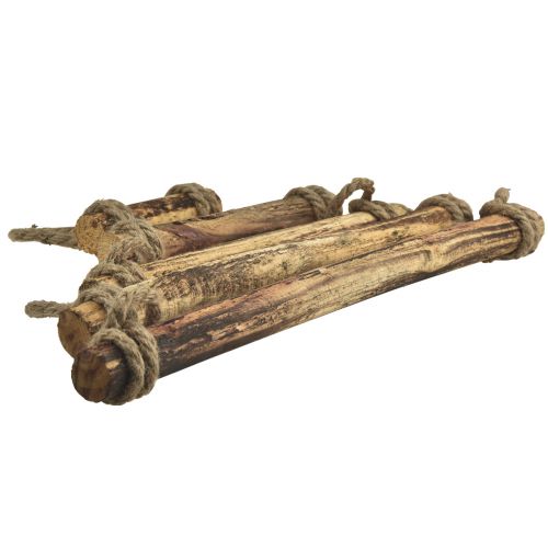 Produkt Dekoracja ścienna drewniana dekoracja boho naturalne płomieniowane włókno naturalne 50x67cm