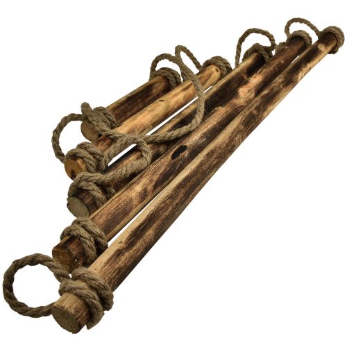 Produkt Dekoracja ścienna drewniana dekoracja boho naturalne płomieniowane włókno naturalne 75x105cm