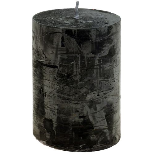 Świece czarne Świece stojące w jednolitym kolorze 60x80mm 4szt