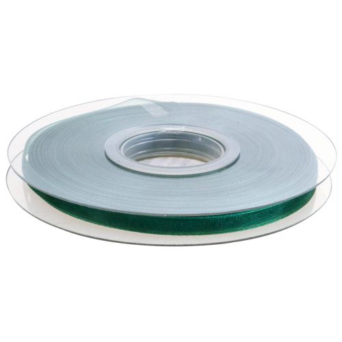 Produkt Wstążka z organzy zielona wstążka prezentowa pleciona jodła zielona 6mm 50m