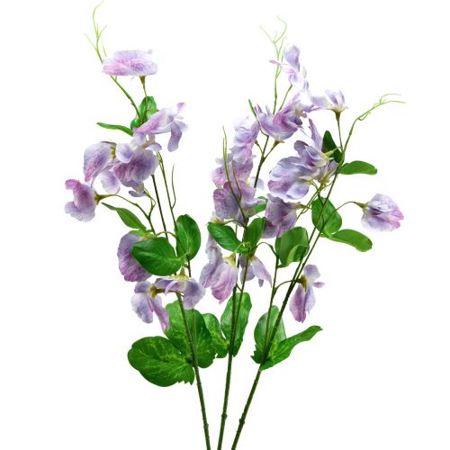 Floristik24 Sztuczne Kwiaty Fioletowa Wyka Vicia Kwiaty Ogrodowe 61cm 3szt