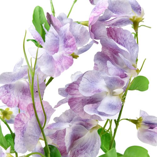 Floristik24 Sztuczne Kwiaty Fioletowa Wyka Vicia Kwiaty Ogrodowe 61cm 3szt