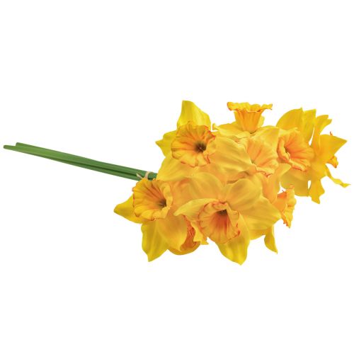 Produkt Żonkile dekoracja kwiaty sztuczne żonkile żółte 38cm 3 szt