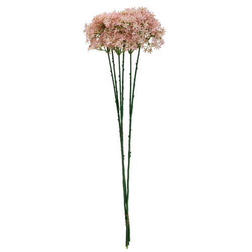 Produkt Kwiat dekoracyjny Wild Allium sztuczny róż 70cm 3szt