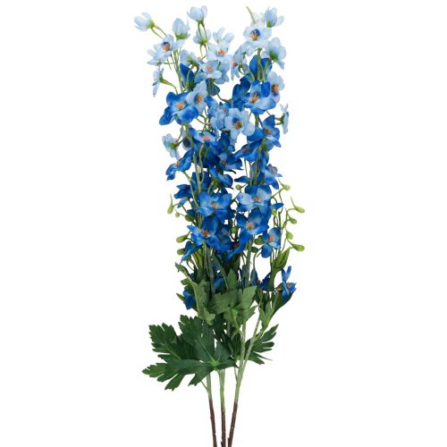 Floristik24 Delphinium Delphinium Sztuczne Kwiaty Niebieskie 78cm 3szt