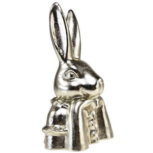 Dekoracyjny zajączek wielkanocny w kolorze złotym Ceramiczne dekoracyjne popiersie zajączka wys. 23,5 cm