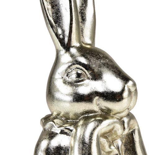 Produkt Dekoracyjny zajączek wielkanocny w kolorze złotym Ceramiczne dekoracyjne popiersie zajączka wys. 23,5 cm