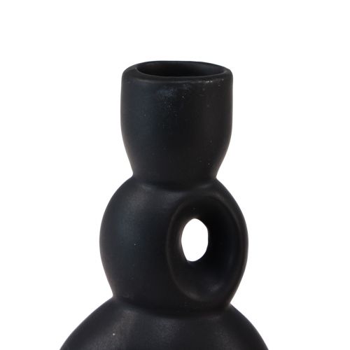 Produkt Świecznik Ceramiczny Świecznik Czarny H13cm 2 szt