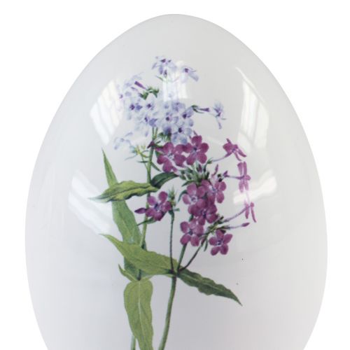 Produkt Ceramiczna dekoracja jajek wielkanocnych z dekoracją kwiatową 12cm 3szt
