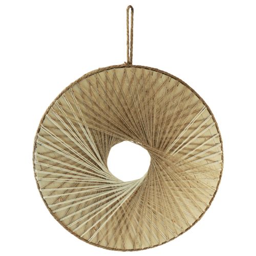Produkt Dekoracja ścienna Boho pierścień dekoracyjny drewno naturalne włókna naturalne Ø40cm