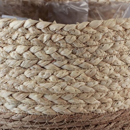 Produkt Dwukolorowy kosz z trawy morskiej z uchwytami Ø25cm W24cm