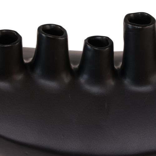 Produkt Wazon Ceramiczny Statek Dekoracja stołu Czarny Abstrakcyjny Nowoczesny H15cm