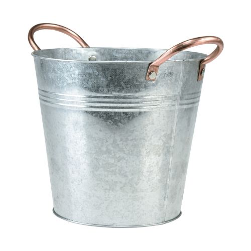 Produkt Donica z uchwytami metalowymi pojemnikami Ø25cm W21cm