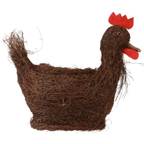 Produkt Ozdoba wielkanocna kosz na rośliny ozdobny kurczak do sadzenia 36cm