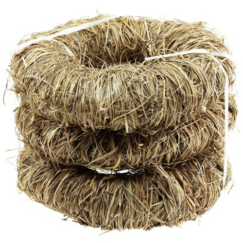 Produkt Wianek dekoracyjny wianek z siana wianek naturalny wianek letni Ø20cm 3 szt