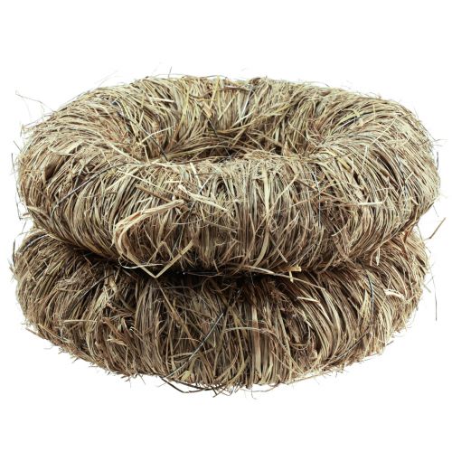Produkt Wianek dekoracyjny wianek z siana wianek naturalny wianek letni Ø27cm 2 szt
