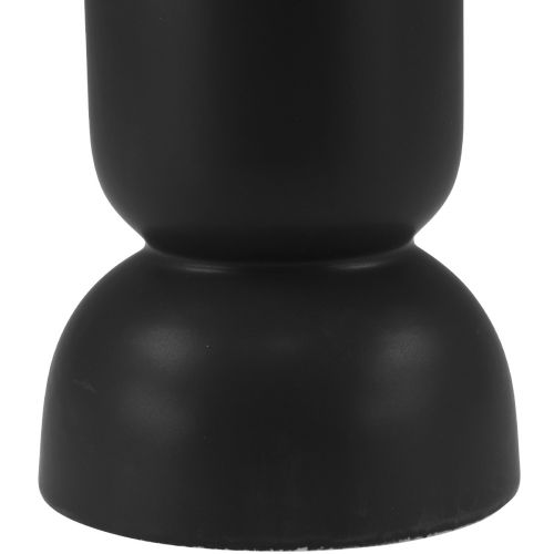 Produkt Wazon ceramiczny Czarny nowoczesny owalny kształt Ø11cm W25,5cm