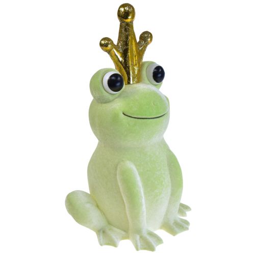 Produkt Dekoracyjna żaba z dekoracją księcia żaby koronnej jasnozieloną 40,5cm