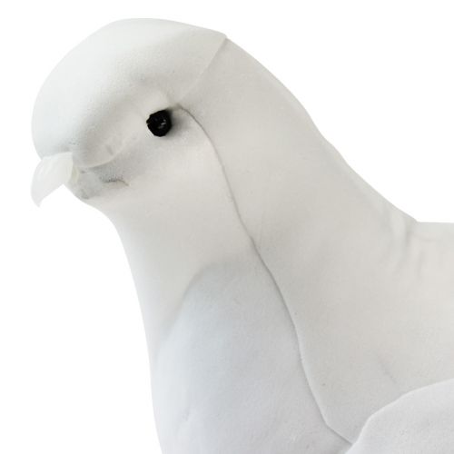 Produkt Dekoracja ślubna gołębica białe gołębie ślubne z klipsem 31,5cm