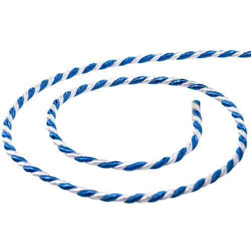 Produkt Sznurek niebiesko-biała wstążka prezentowa sznurek ozdobny wstążka 25m