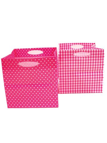 Floristik24 Torebka plastikowa 10,5x10,5cm 16 szt. w kolorze fuksji