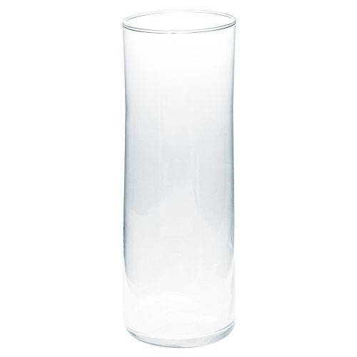 Wysoki szklany wazon stożkowy wazon szklany 30cm Ø10,5cm
