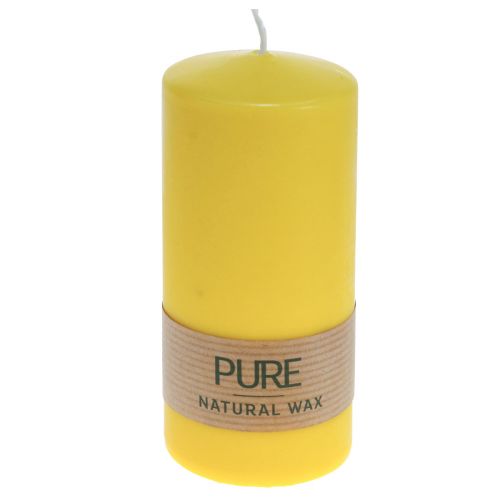 Świeca pieńkowa żółta cytrynowa Świece Wenzel Świece PURE 130×60mm