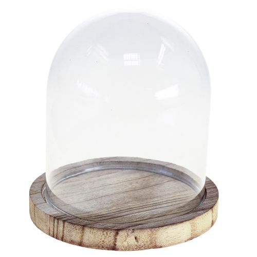 Produkt Szklany dzwonek dekoracja drewnianego talerza dekoracja stołu mini serowy dzwonek wys. 13 cm