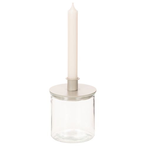 Wazon szklany cylindryczny, przezroczysty, uniwersalny, 10 cm, 3 sztuki | Floristik24.pl