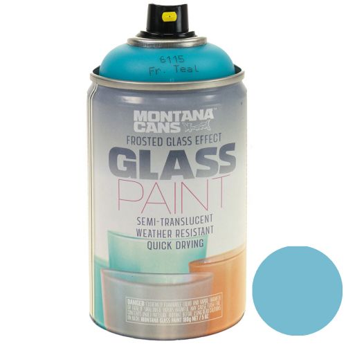Floristik24 Farba w sprayu do szkła z efektem farby w sprayu do szkła turkusowy mat 250ml