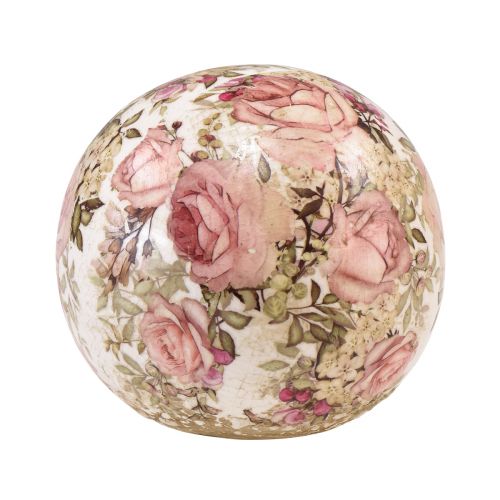 Kula ceramiczna z różyczkami, ceramika dekoracyjna Ø9,5cm