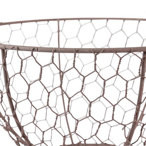 Produkt Kosz druciany do zawieszania metalowego kosza w kolorze rdzy Ø21cm