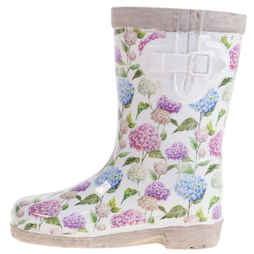 Floristik24 Gumowe buty doniczka do sadzarki o wyglądzie ceramiki, wys. 17,5 cm