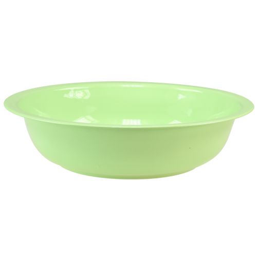 Produkt Dekoracyjna miska metalowa w kolorze zielonym, metalowa misa o wyglądzie emalii Ø29cm