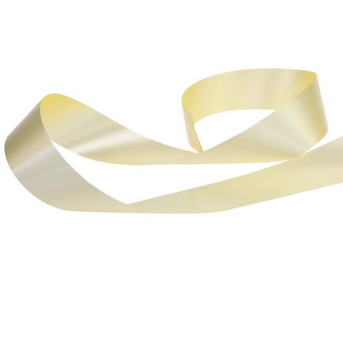Produkt Wstążka prezentowa do curlingu Wstążka prezentowa z kokardą jasnożółta 50mm 100m
