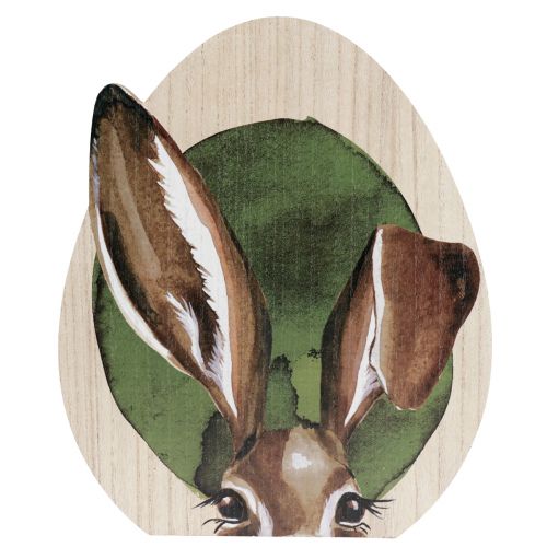 Produkt Dekoracja wielkanocna drewniana dekoracja króliczków w naturalnym kolorze 33cm×45cm