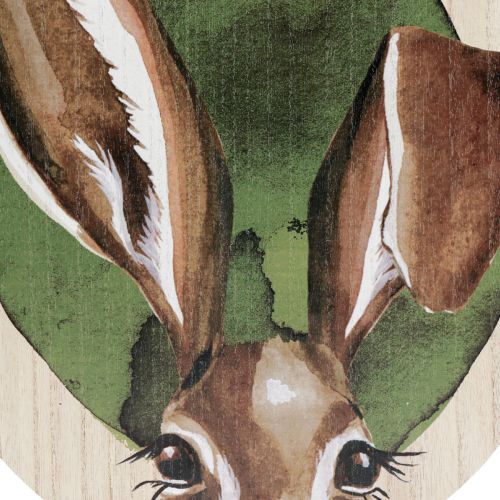 Produkt Dekoracja wielkanocna drewniana dekoracja króliczków w naturalnym kolorze 33cm×45cm