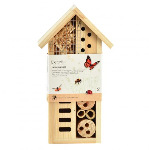 Produkt Hotel dla owadów Naturalny domek dla owadów z drewna 14cmx8cmx26cm
