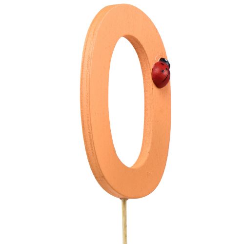 Produkt Zatyczki numeryczne urodziny 0 zatyczki kwiatowe drewniane 27,5cm 16 szt