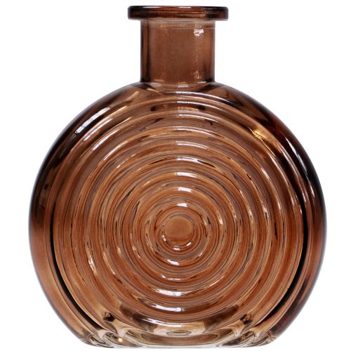 Produkt Wazony szklane retro mini wazony szklane brązowo beżowe wys. 13,5cm 2szt
