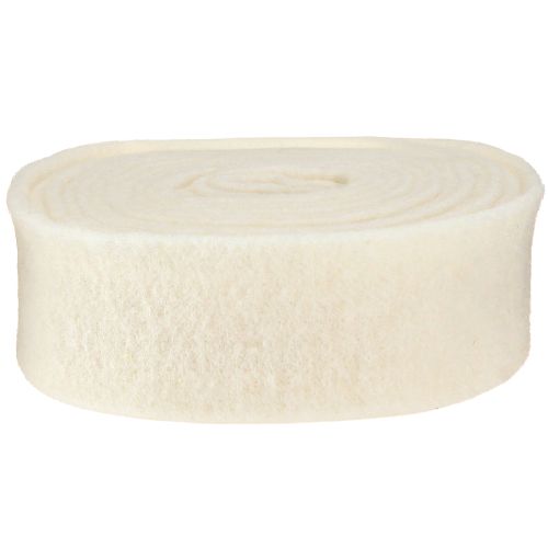 Produkt Wstążka filcowa biała 7,5cm, 5m