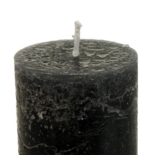 Produkt Świece duże, świece w sztyfcie, kolor antracytowy, 50x300mm, 4 sztuki