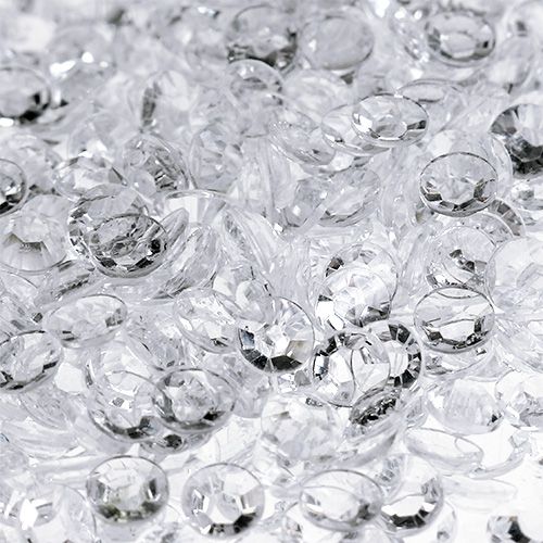 Floristik24 Diamenty akrylowe Ø4mm przezroczyste 110g