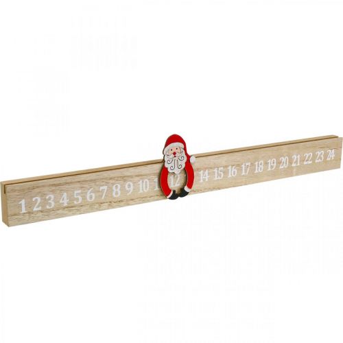 Floristik24 Kalendarz adwentowy drewniany pasek adwentowy deco adwent 48,5 cm 3 szt.