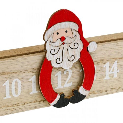 Floristik24 Kalendarz adwentowy drewniany pasek adwentowy deco adwent 48,5 cm 3 szt.
