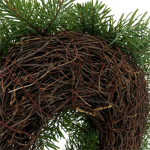 Floristik24 Wieniec adwentowy z jodłą Ø40cm H9cm