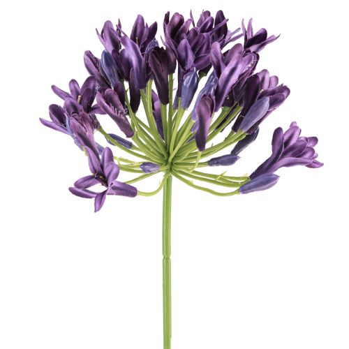 Produkt Agapant kwiaty sztuczne fioletowe lilie dekoracyjne 75cm 2szt
