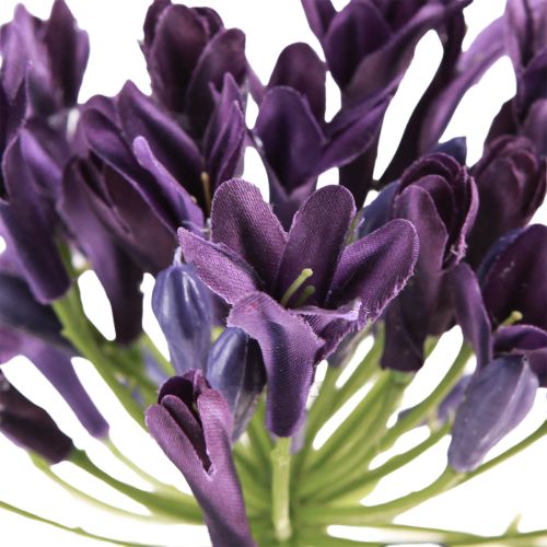 Produkt Agapant kwiaty sztuczne fioletowe lilie dekoracyjne 75cm 2szt