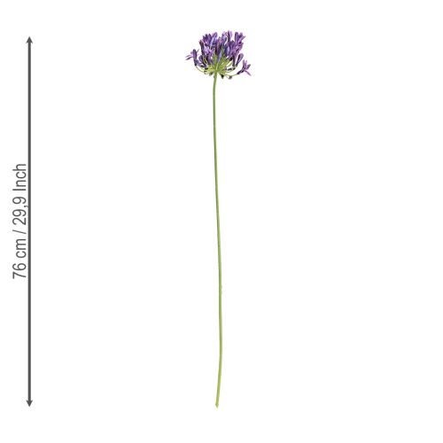 Produkt Agapant kwiaty sztuczne fioletowe lilie dekoracyjne 75cm 2szt